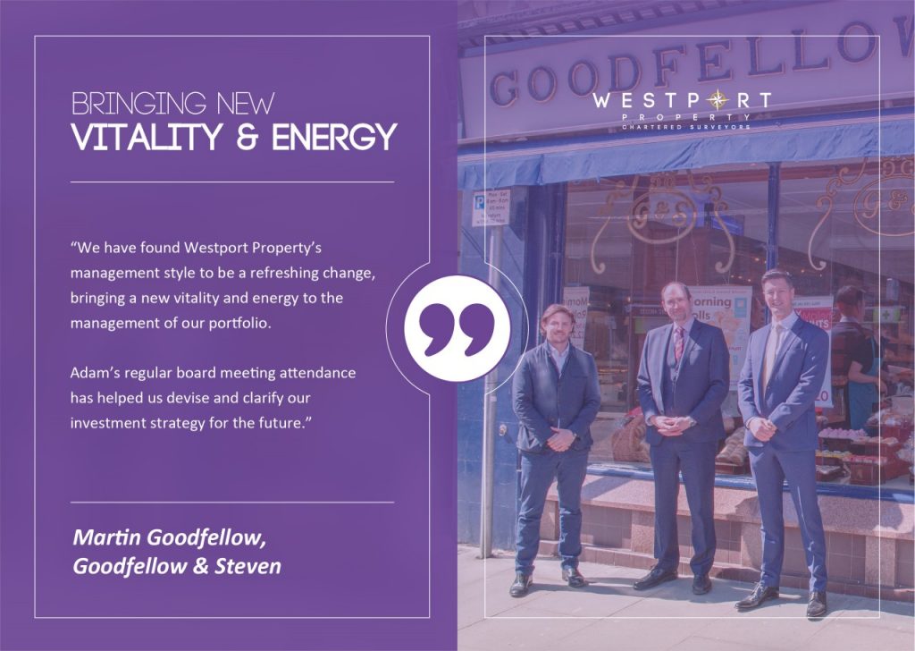 Goodfellow and Steven client testimonial with photo of client at the property